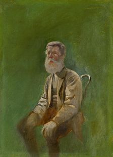 Study of a Seated Man, 1880-1900. Creator: Ladislav Mednyanszky