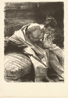 Study of a Seated Man, 1895. Creator: John Singer Sargent