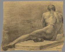 Study of a seated man, 1909-1920. Creator: Emil Alexay-Olexák