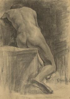 Study of a seated man, 1910-1920. Creator: Emil Alexay-Olexák