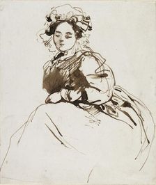 Study of a Seated Woman, c1820s. Artist: Richard Parkes Bonington