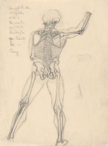 Study of a skeleton, 1880-1904. Creator: Janos Fadrusz