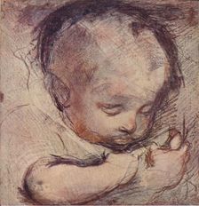 Study of a Sleeping Baby, c16th century, (1903). Artist: Federico Barocci