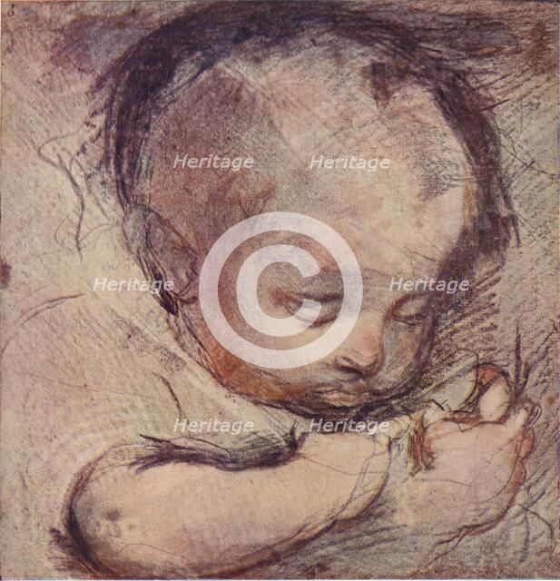 Study of a Sleeping Baby, c16th century, (1903). Artist: Federico Barocci  