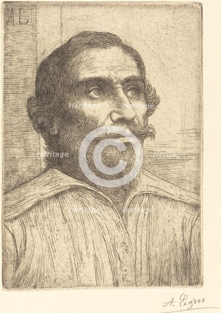 Study of a Spaniard (Etude d'Espagnol). Creator: Alphonse Legros.