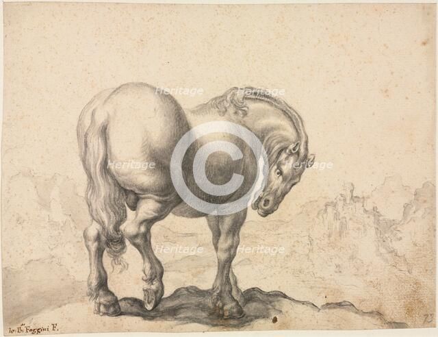 Study of a Stallion, first third 18th century?. Creator: Giovanni Battista Foggini (Italian, 1652-1725).