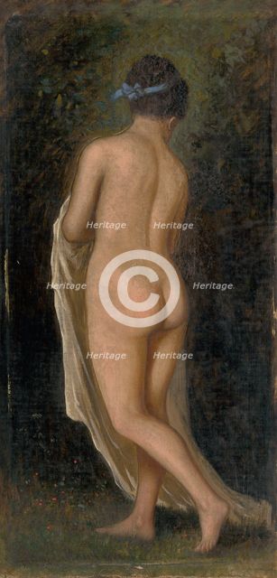 Study of a Standing Female Nude, 1880-1900. Creator: Eduard Majsch.