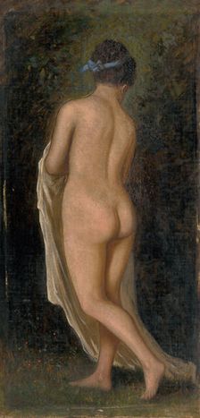 Study of a Standing Female Nude, 1880-1900. Creator: Eduard Majsch