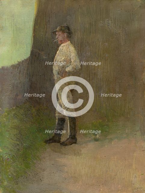 Study of a Standing Lad in the Boots, 1880-1900. Creator: Ladislav Mednyanszky.