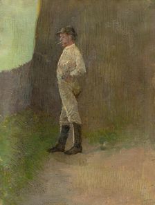 Study of a Standing Lad in the Boots, 1880-1900. Creator: Ladislav Mednyanszky