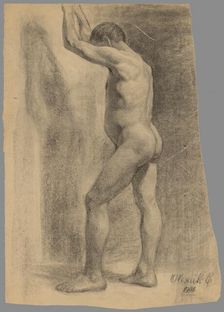 Study of a standing man, 1908. Creator: Emil Alexay-Olexák