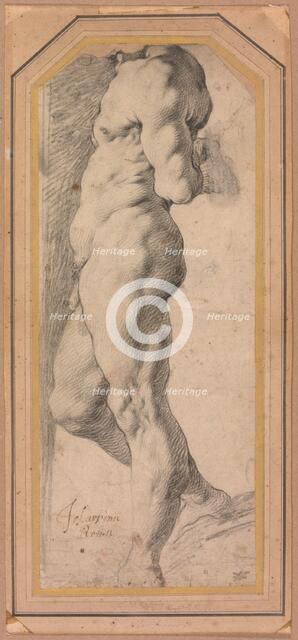 Study of a Standing Male Nude, 1595/96. Creator: Giuseppe Cesari.