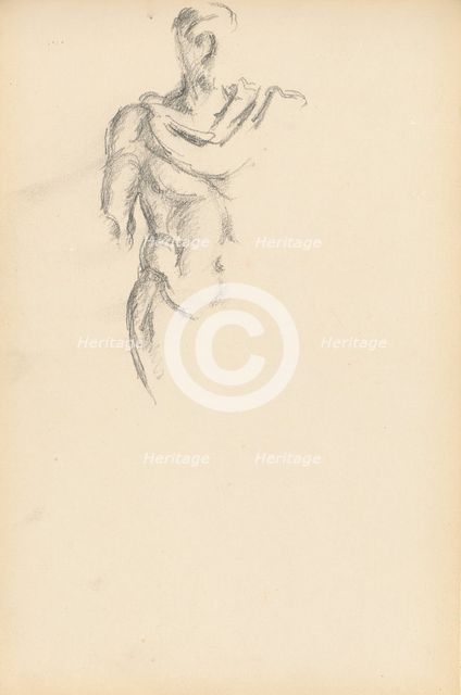 Study of a Standing Male Figure after the Antique, c. 1895. Creator: Paul Cezanne.