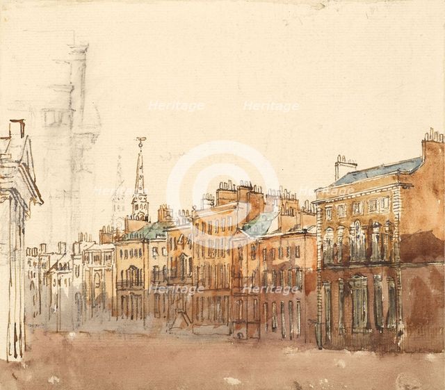 Study of a Street, c1840s. Creator: David Cox the Elder.