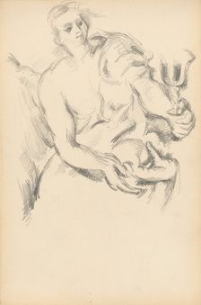 Study of an Angel in Rubens "The Prophet Elijah", 1892/1895. Creator: Paul Cezanne