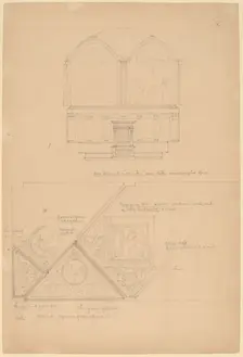 Study of an Altarpiece and Ceiling Panels, 1896. Creator: John Russell Pope