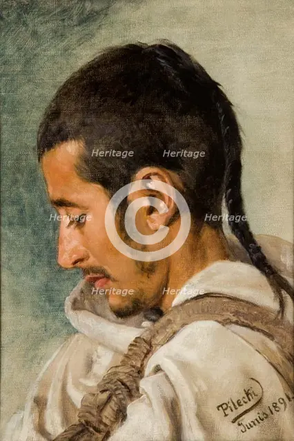 Study of an Algerian's Head, 1891. Creator: Tytus Pilecki.