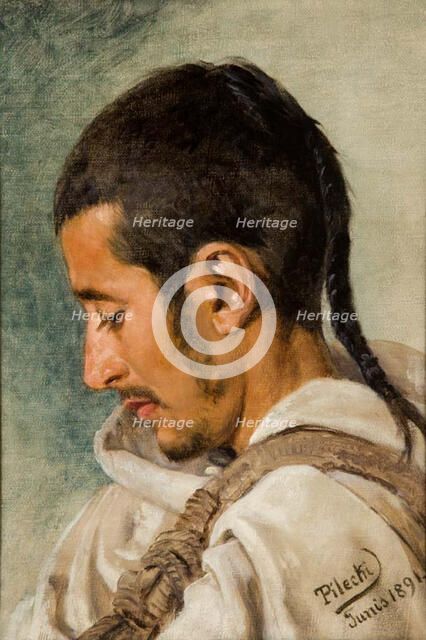 Study of an Algerian's Head, 1891. Creator: Tytus Pilecki.