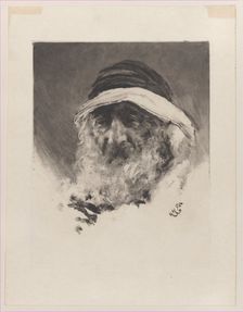 Study of an Arab Head, 1895. Creator: Hubert von Herkomer