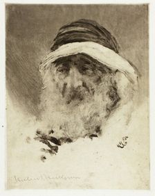 Study of an Arab Head, 1895. Creator: Hubert von Herkomer