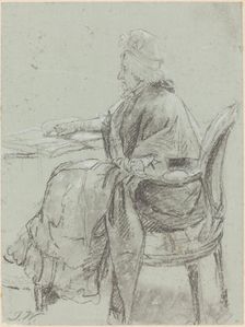Study of an Elderly Woman for "Disobedience Discovered", c. 1797. Creator: James Ward