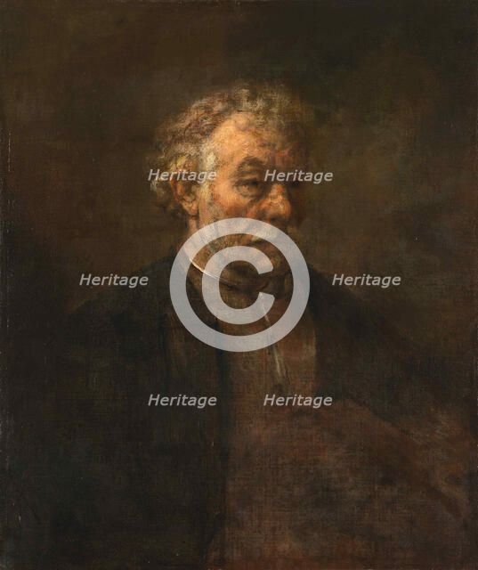 Study of an old man, 1650. Creator: Rembrandt van Rhijn (1606-1669).