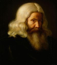 Study of an old Man, 1837. Creator: Adolph Tidemand