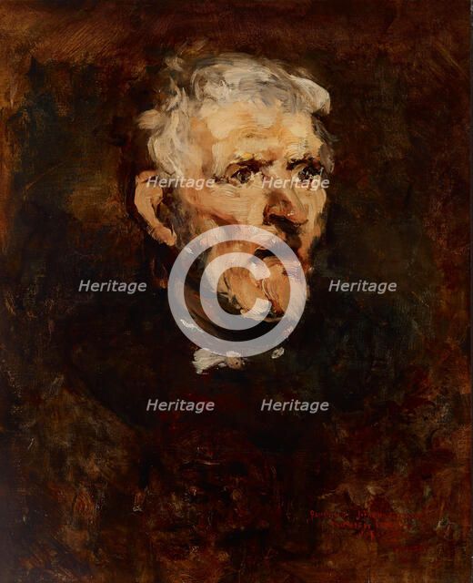 Study of an Old Man, about 1878. Creator: Joseph Frank Currier.