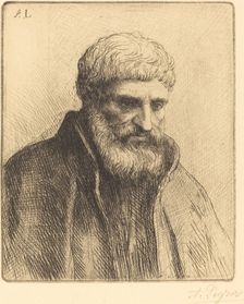 Study of an Old Man (Etude de vieillard). Creator: Alphonse Legros