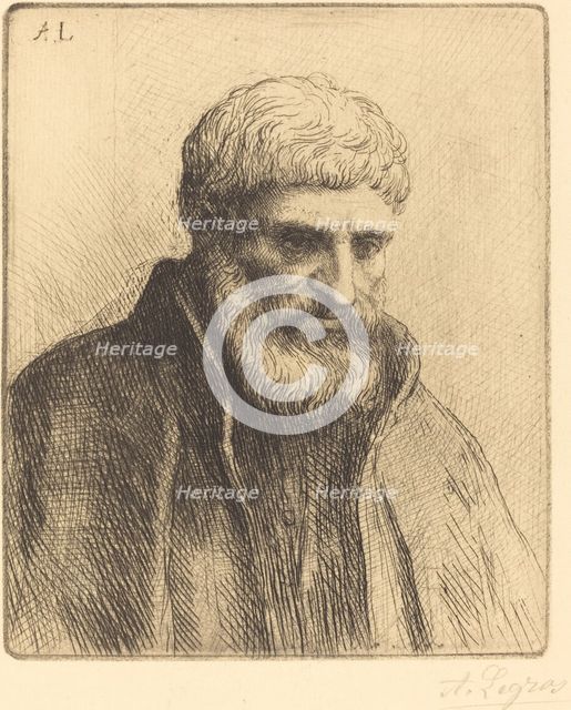 Study of an Old Man (Etude de vieillard). Creator: Alphonse Legros.