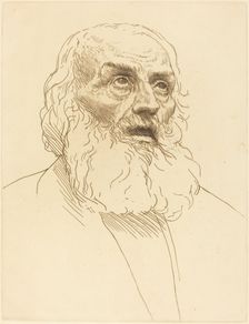 Study of an Old Man (Etude de vieillard). Creator: Alphonse Legros