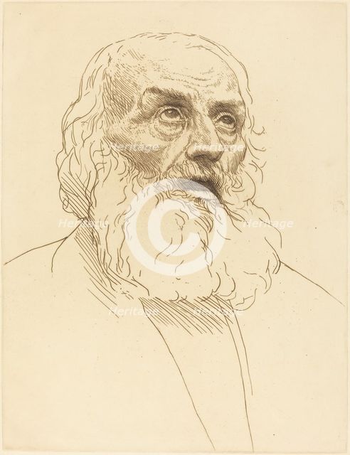 Study of an Old Man (Etude de vieillard). Creator: Alphonse Legros.