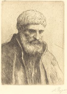 Study of an Old Man (Etude de vieillard). Creator: Alphonse Legros