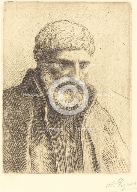 Study of an Old Man (Etude de vieillard). Creator: Alphonse Legros.