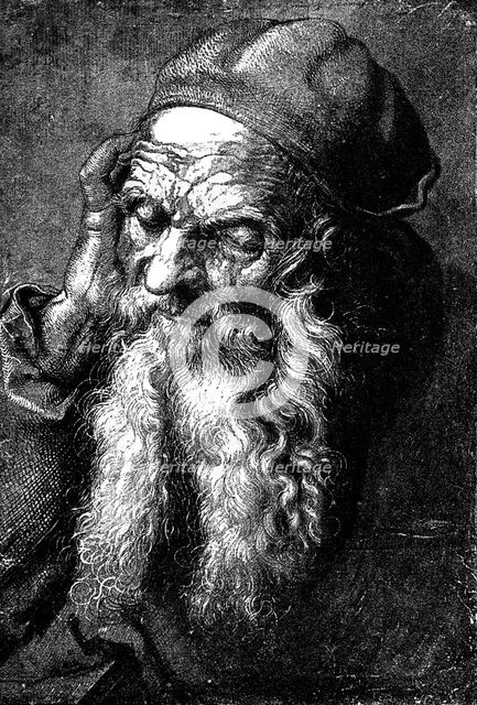 'Study of an Old Man', late 15th - early 16th century (1882). Artist: Unknown