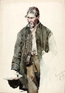 Study of an Old Man, late 19th-early 20th century. Creator: Giuseppe Signorini