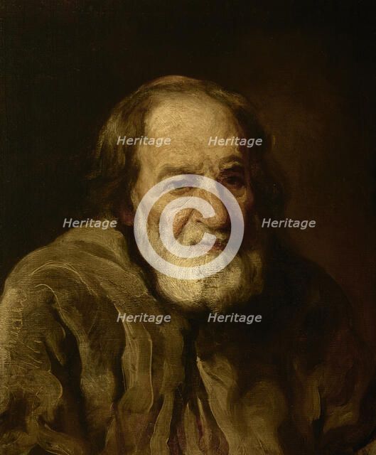 Study of an Old Peasant, c1840. Creator: Piotr Michalowski.