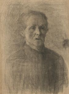 Study of an Old Woman's Head, 1898-1902. Creator: Elemír Halász-Hradil