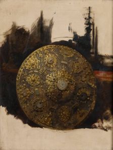 Study of an Oriental Shield, 1879. Creator: Stanislaus von Chlebowski