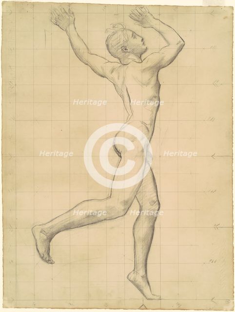 Study of Apollo for "Apollo and Daphne", c. 1918. Creator: John Singer Sargent.