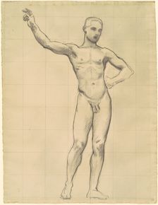 Study of Apollo for "Apollo and the Muses", c. 1921. Creator: John Singer Sargent