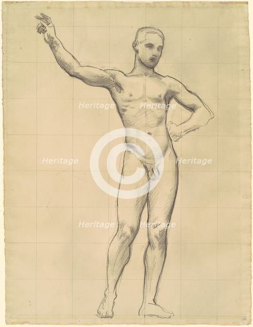 Study of Apollo for "Apollo and the Muses", c. 1921. Creator: John Singer Sargent.