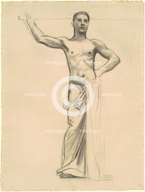 Study of Apollo for "Apollo and the Muses", c. 1921. Creator: John Singer Sargent.
