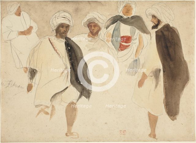 Study of Arabs. Creator: Eugene Delacroix.