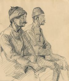 Study of Balkan types, 1890-1900. Creator: Jaroslav Vesin