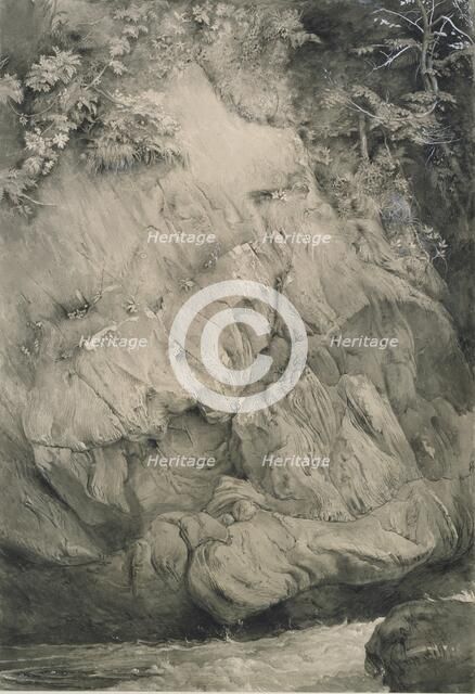 Study of Gneiss Rock, Glenfinlas, July 1853-February 1854. Artist: John Ruskin.