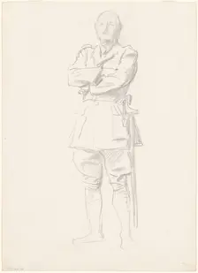 Study of General Louis Botha for "General Officers of World War I", 1920-1922. Creator: John Singer Sargent