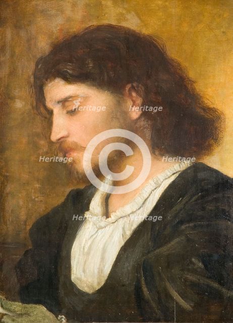 Study Of Gennaro, A Venetian Nobleman, 1840-1890. Creator: George Frederick Watts.