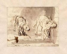 Study of Dogs, 1820. Creator: David Wilkie