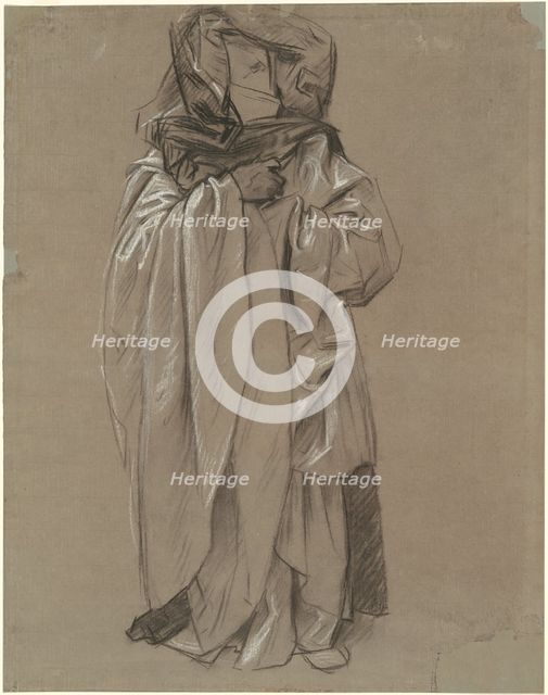 Study of Ezekiel for "Frieze of Prophets", 1890-1892. Creator: John Singer Sargent.